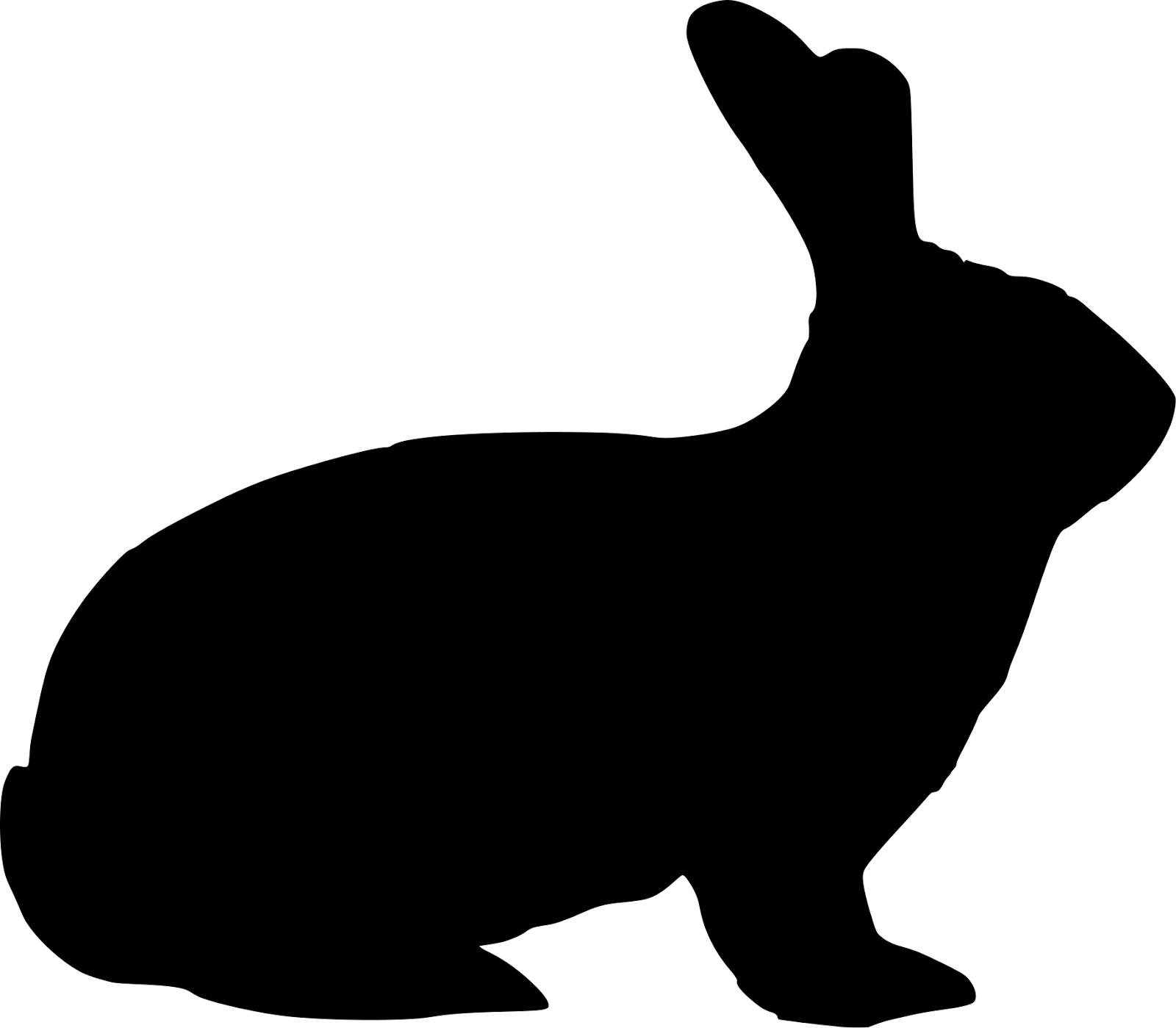 Easter Bunny Hare Rabbit Silhouette Clip art