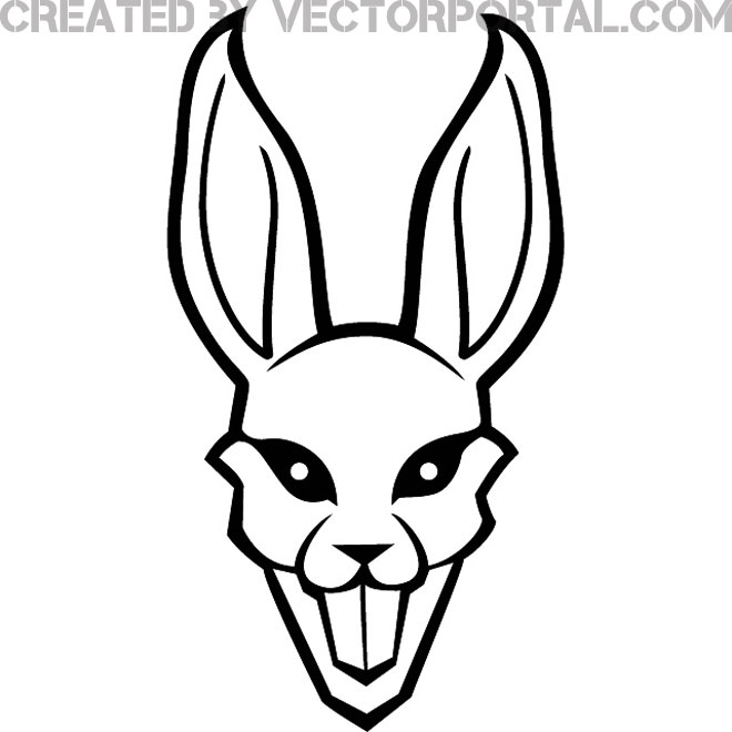 Rabbit vector clip.