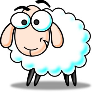 Funny Sheep clip art