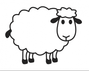 Sheep Coloring Pages for Preschool