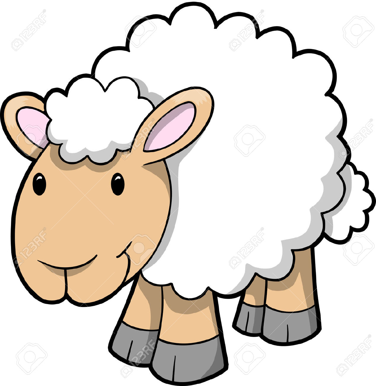 free clipart sheep cute