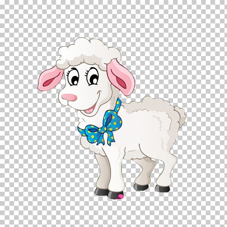 Sheep Goat Livestock Farm , sheep, white sheep illustration