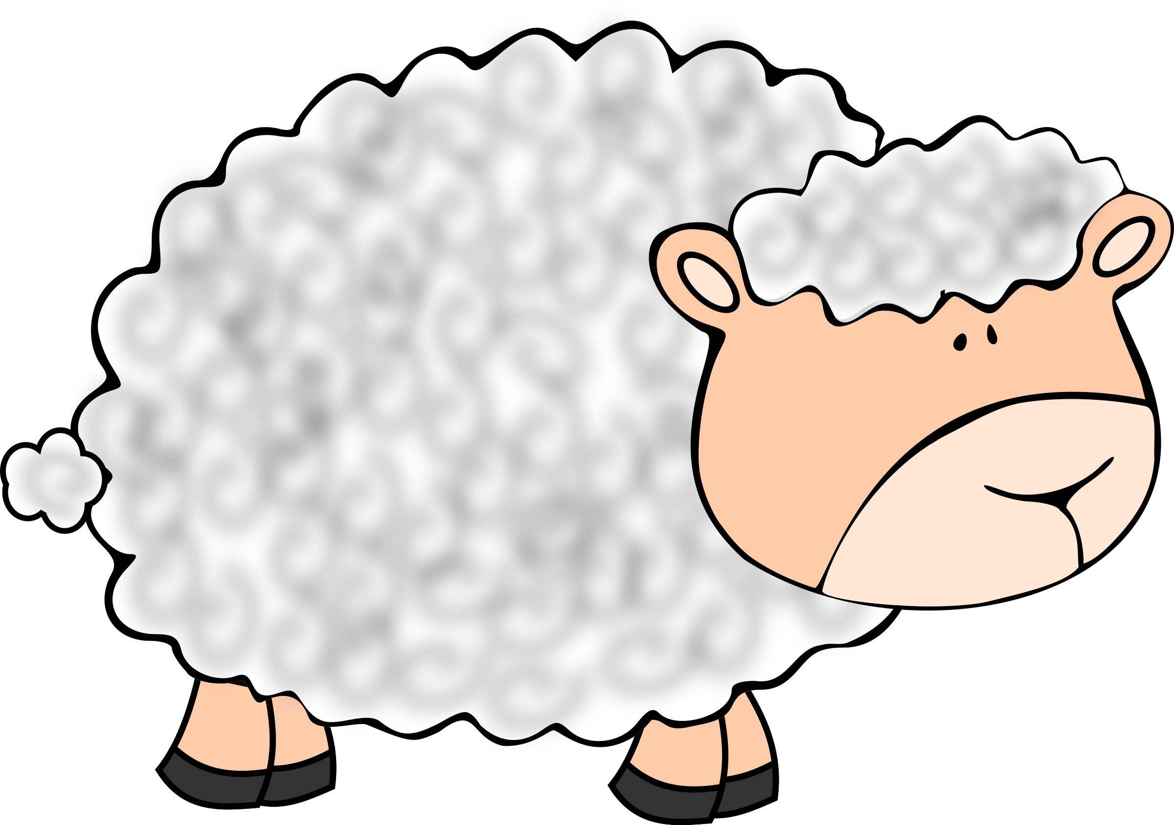 Clipart sheep happy.