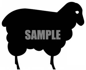 Silhouette of a Sheep