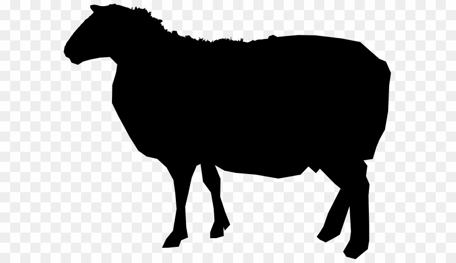 Sheep Silhouette PNG Sheep Cattle Clipart download