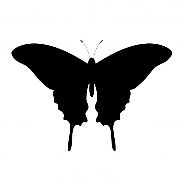 Free butterfly silhouette.