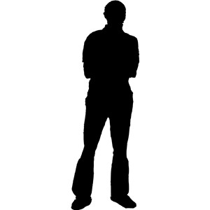 People silhouette clipart.