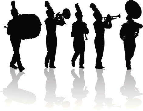 Free band silhouette.