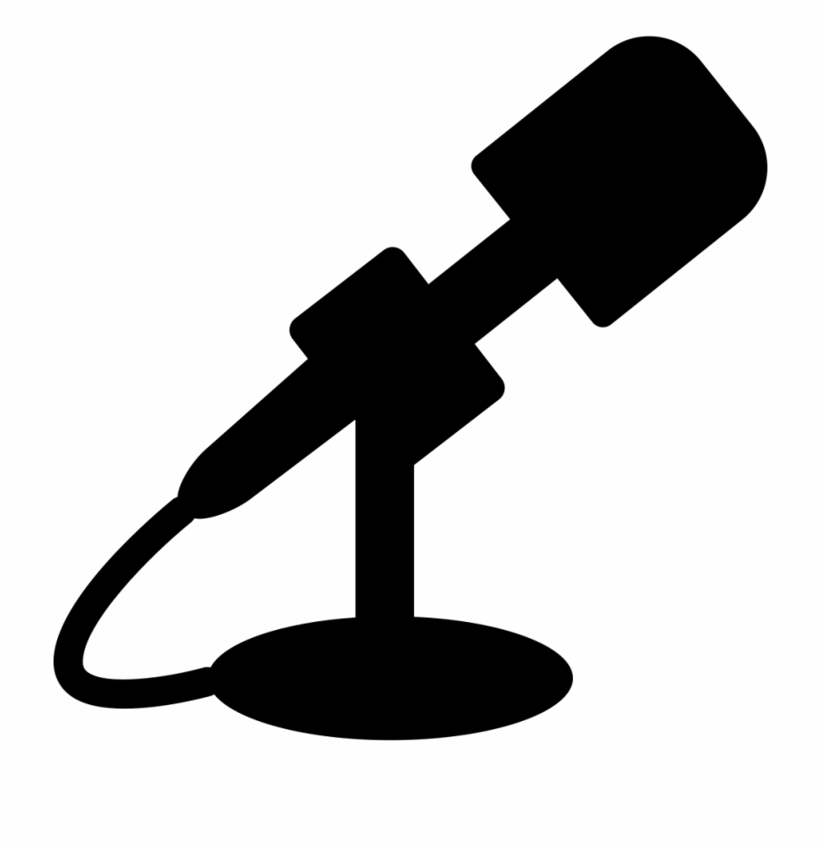 Radio Microphone Silhouette Free PNG Images
