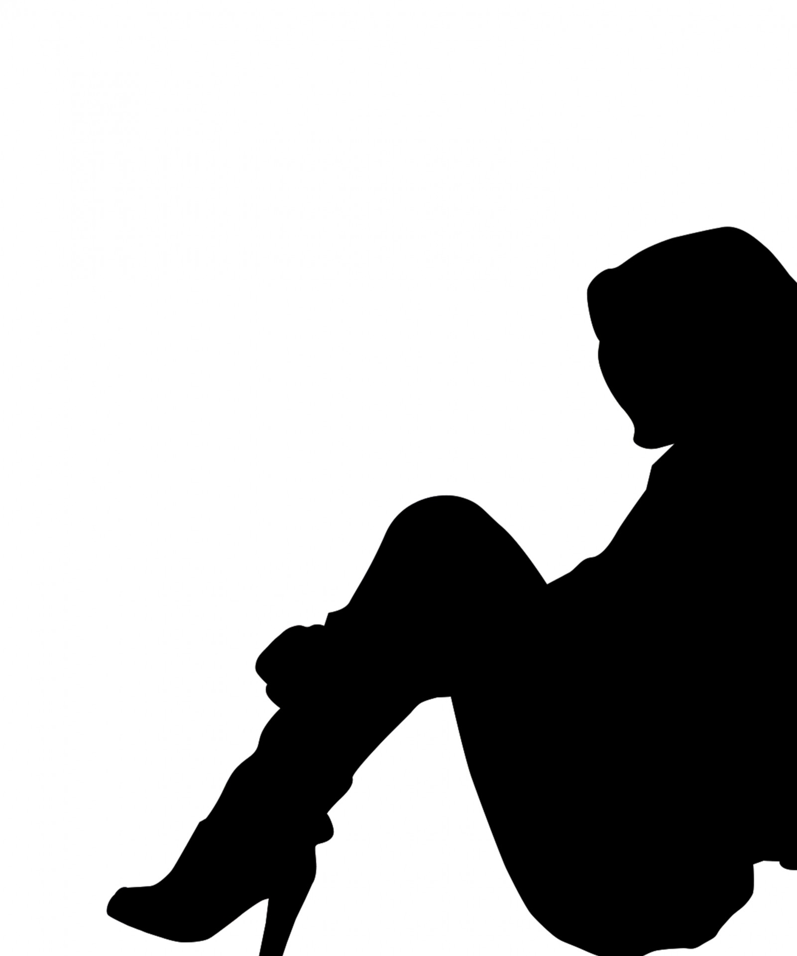 Free Sitting Person Silhouette, Download Free Clip Art, Free