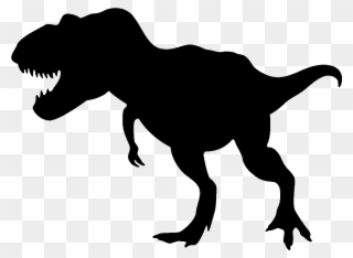 free clipart silhouettes t rex