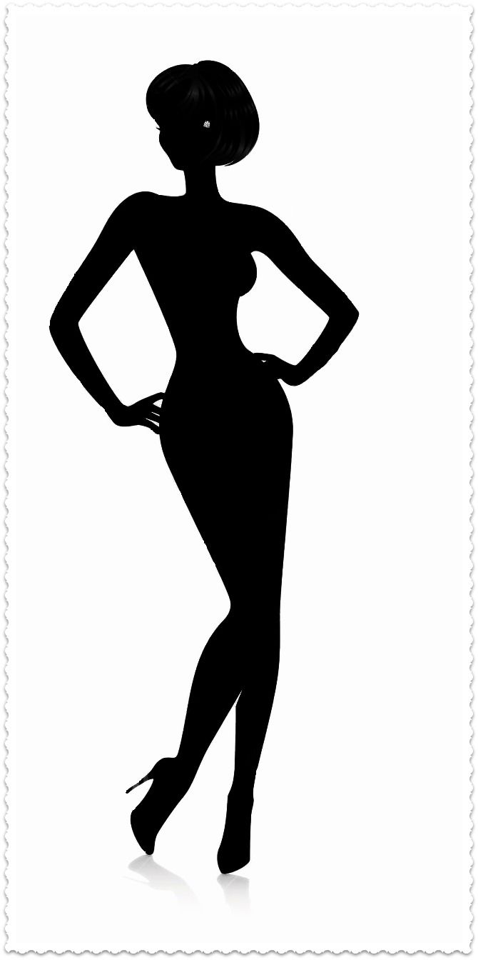 Free woman silhouette.