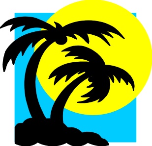 Beach clipart symbol.