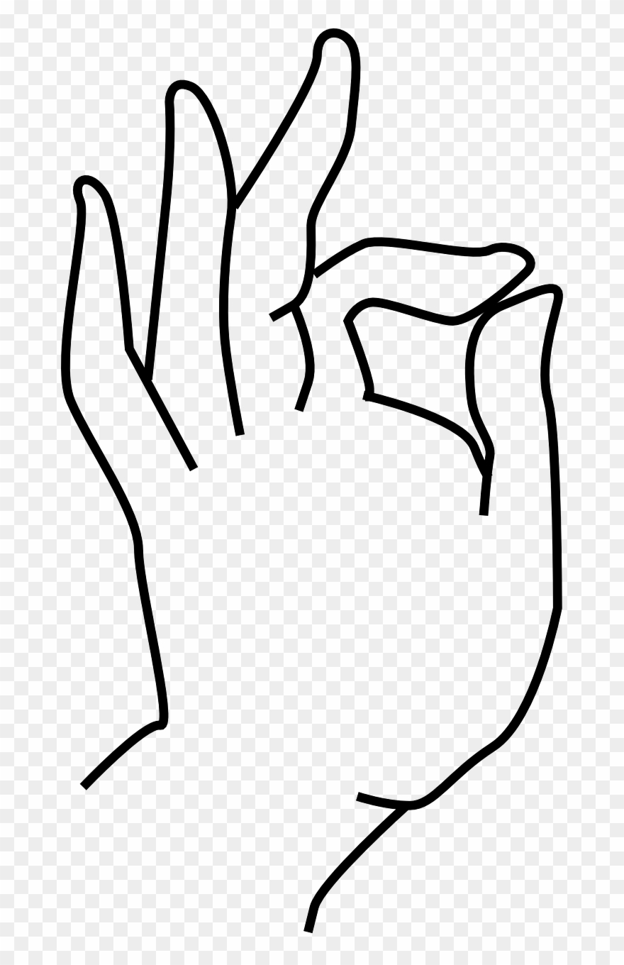Buddha hand symbol.