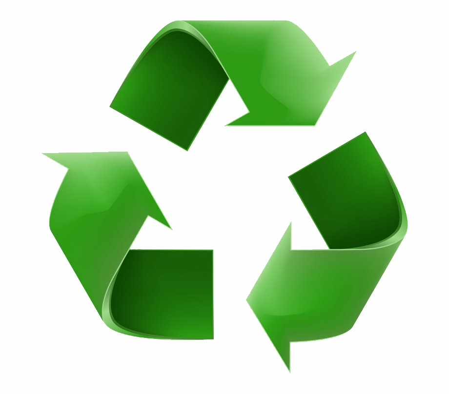 Recycling symbol clip.