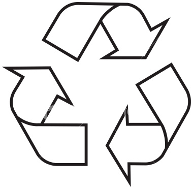Free recycling symbol.