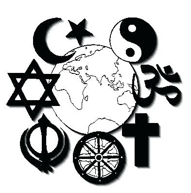 Religion symbols clipart.