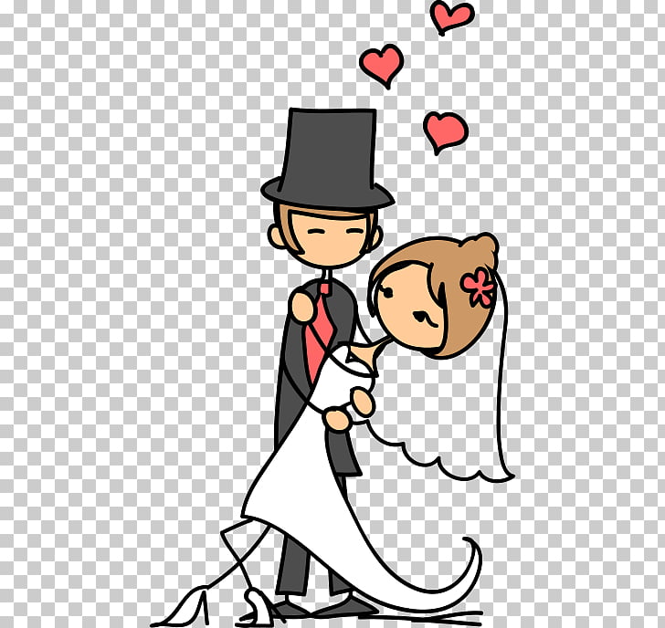 Marriage drawing couple.