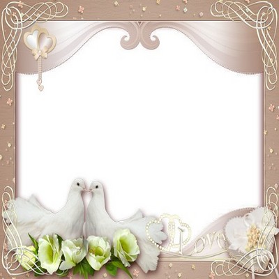 Clipart wedding frame.