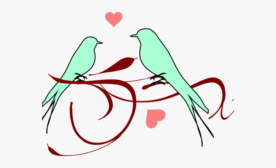 Lovebird Clipart Love Line