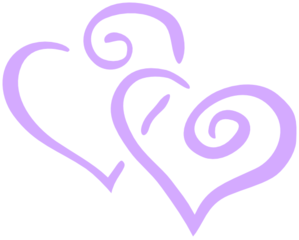 Purple Heart Wedding Clip Art at Clker