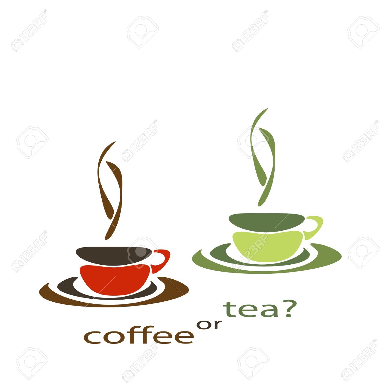 Tea and coffee.