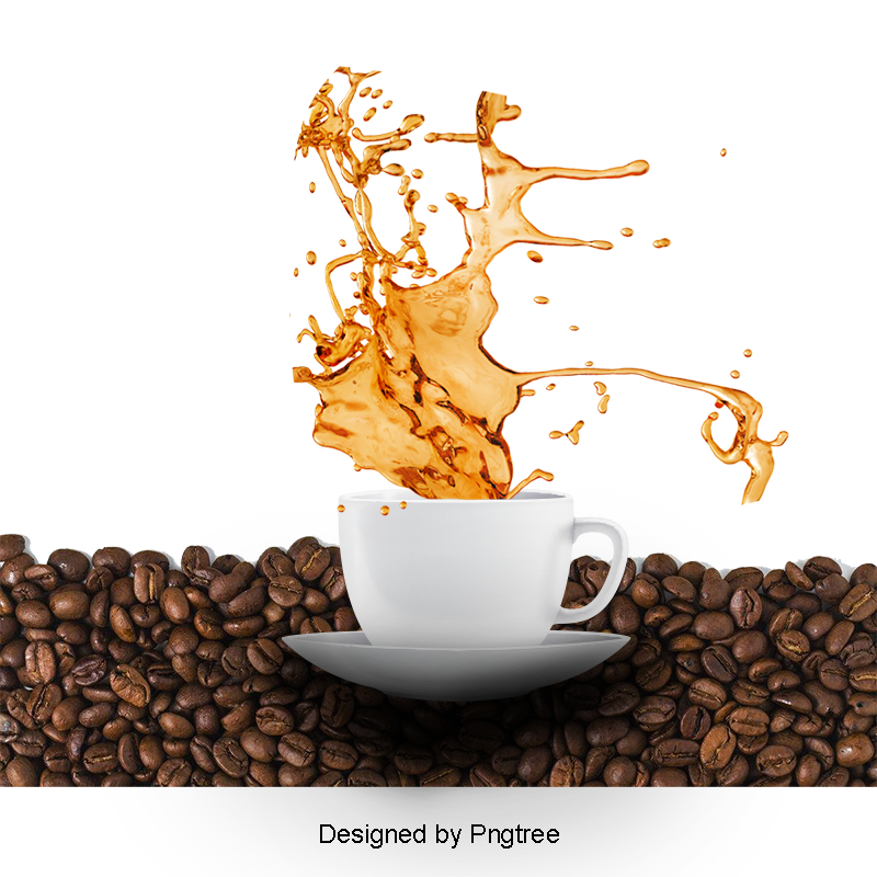 Coffee Splash Effect, Splash Clipart, Coffee, Cup PNG