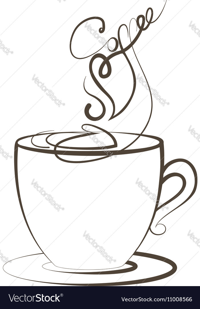 Coffee cup foam Logo design template