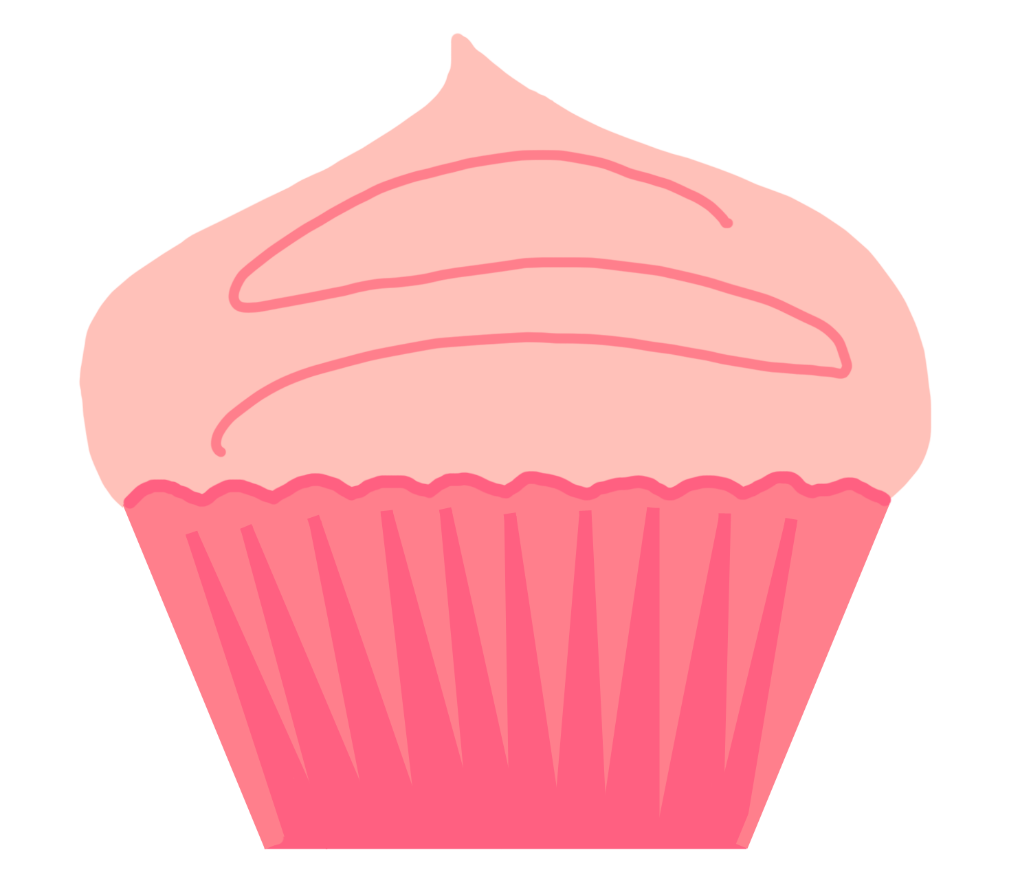 free commercial use clipart cupcake template