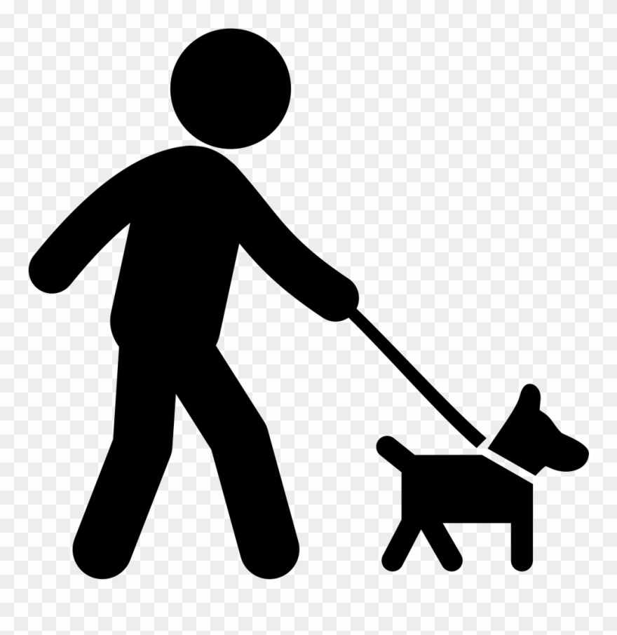 Walking With Dog Svg Png Icon Free Download