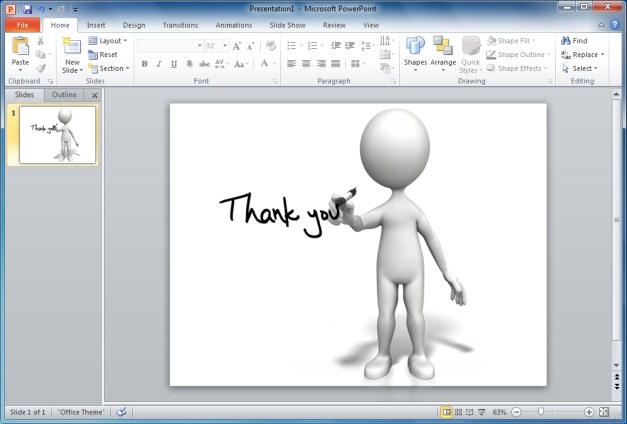 Finish Your PowerPoint Presentations With Animated Thank You