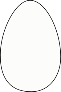 Egg clipart black.