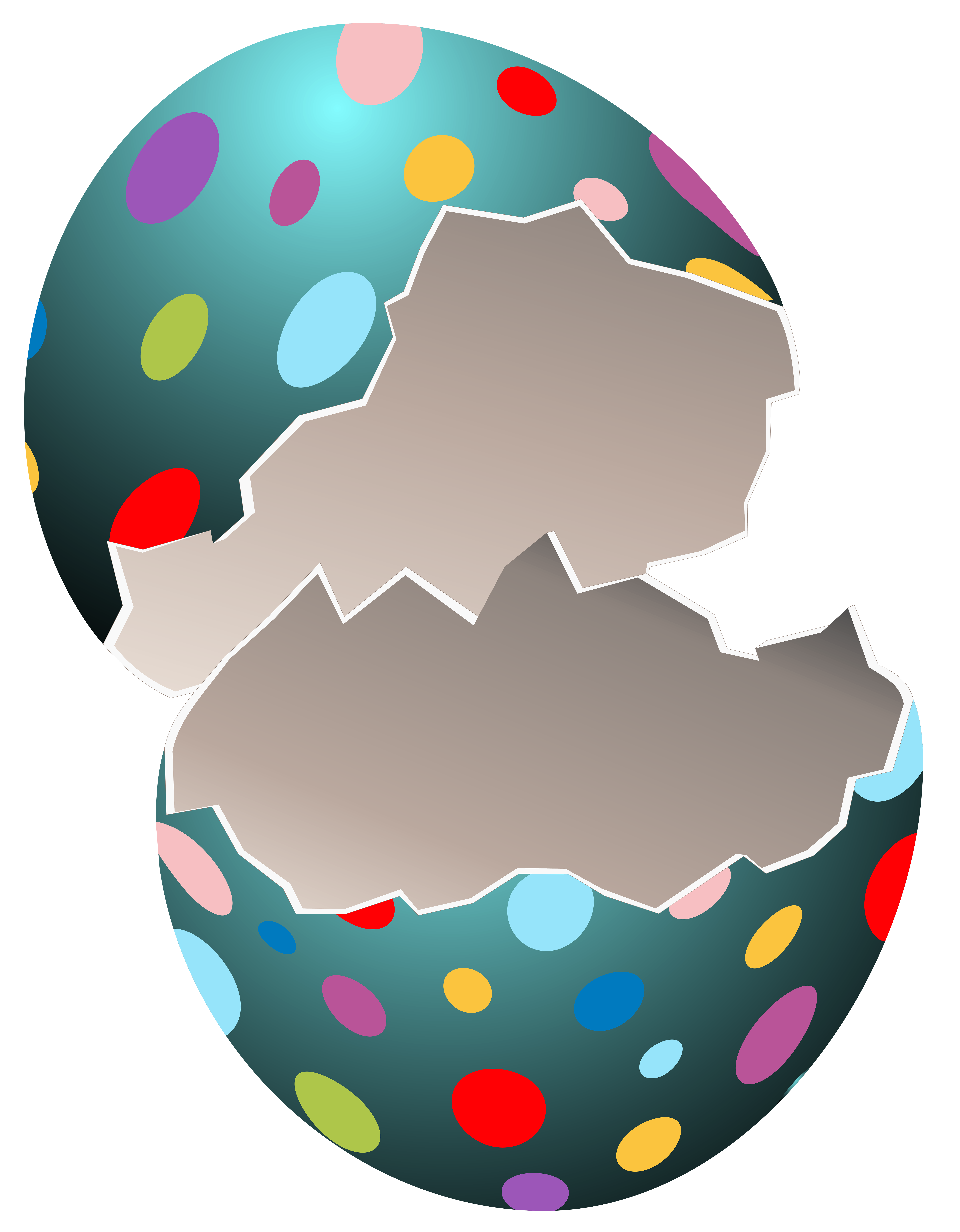 Broken Easter Egg Transparent PNG Clip Art Image