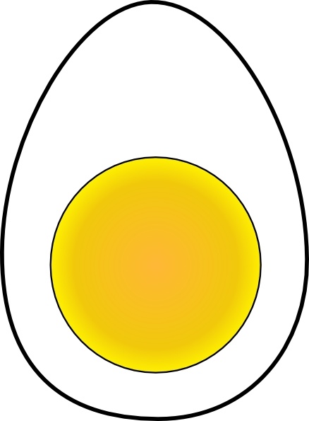 Soft Boiled Egg clip art Free vector in Open office drawing