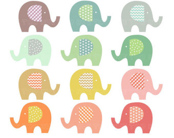 Elephant clip art, baby