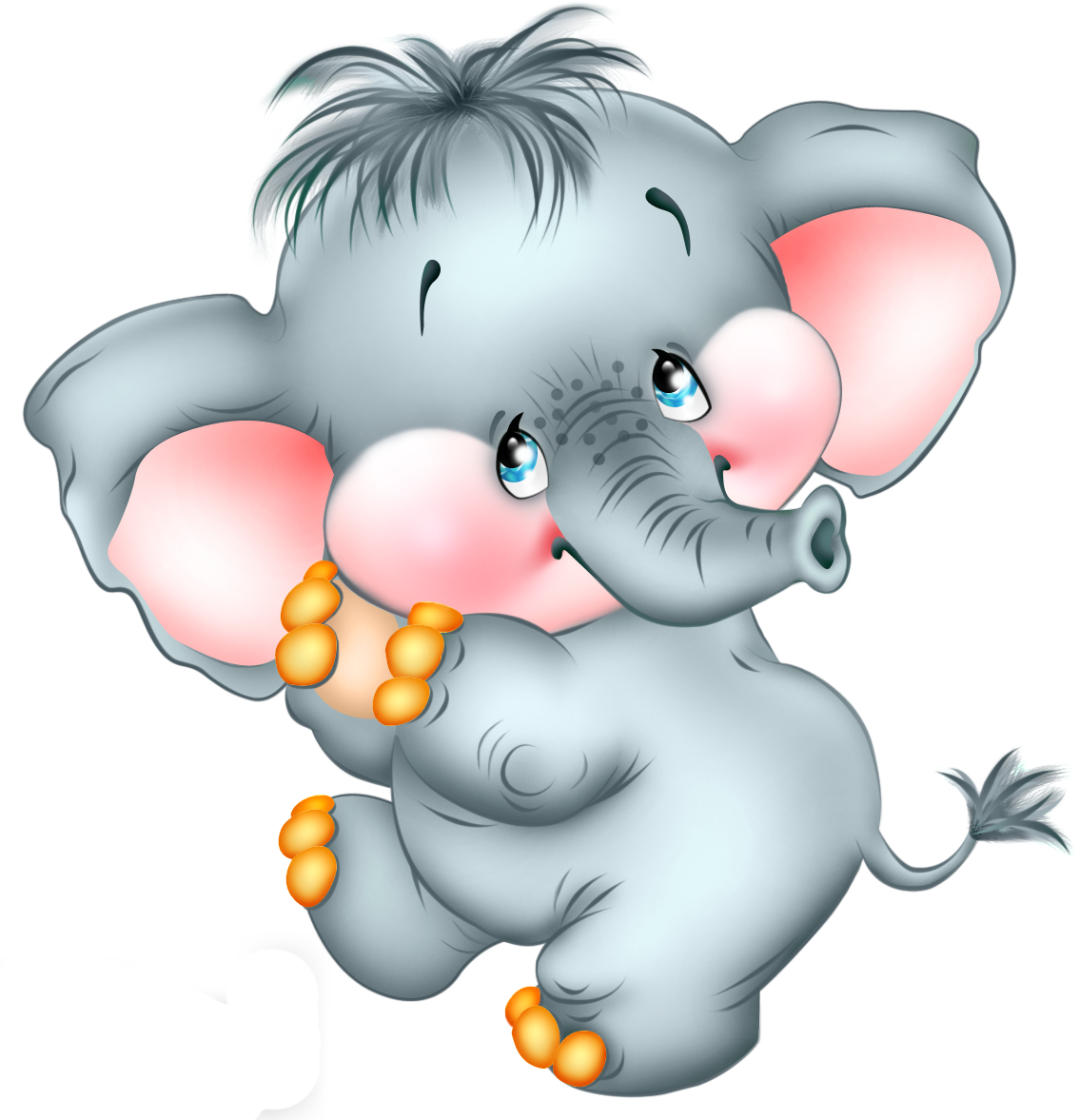 Cute cartoon elephant.