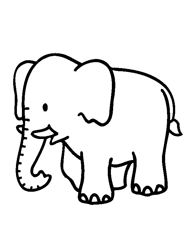 Elephant black and white free printable elephant clipart