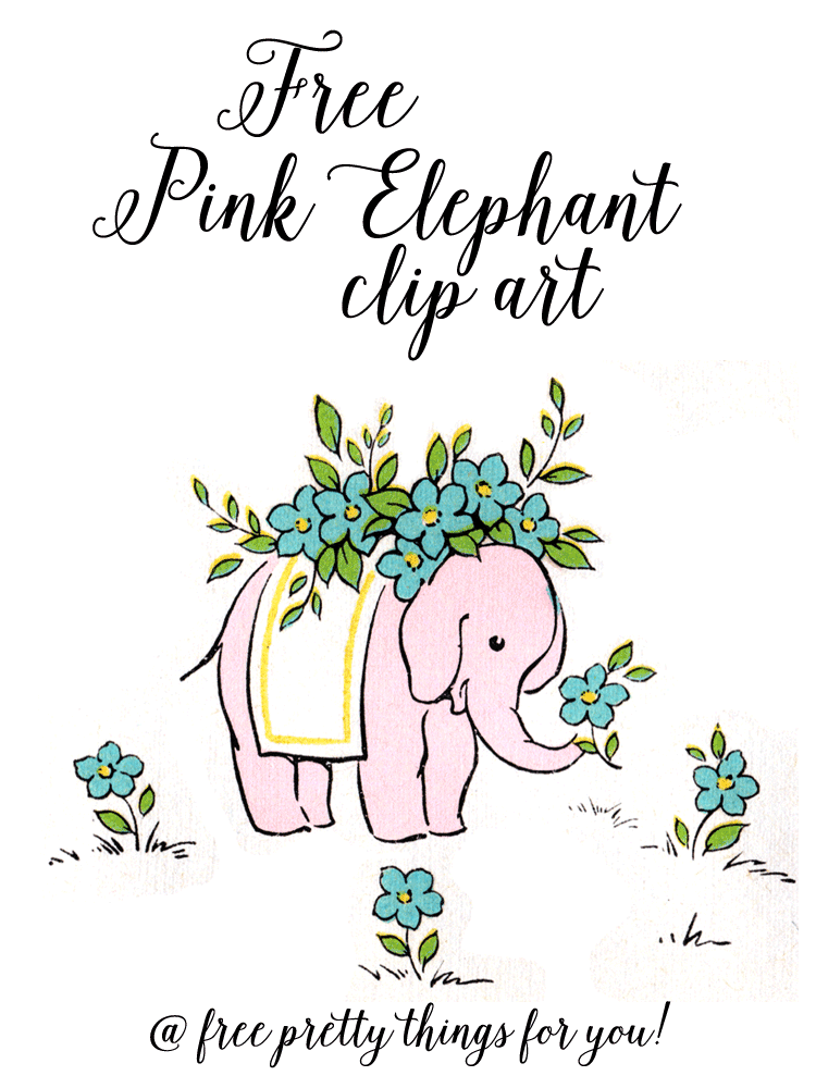 free elephant clipart printable