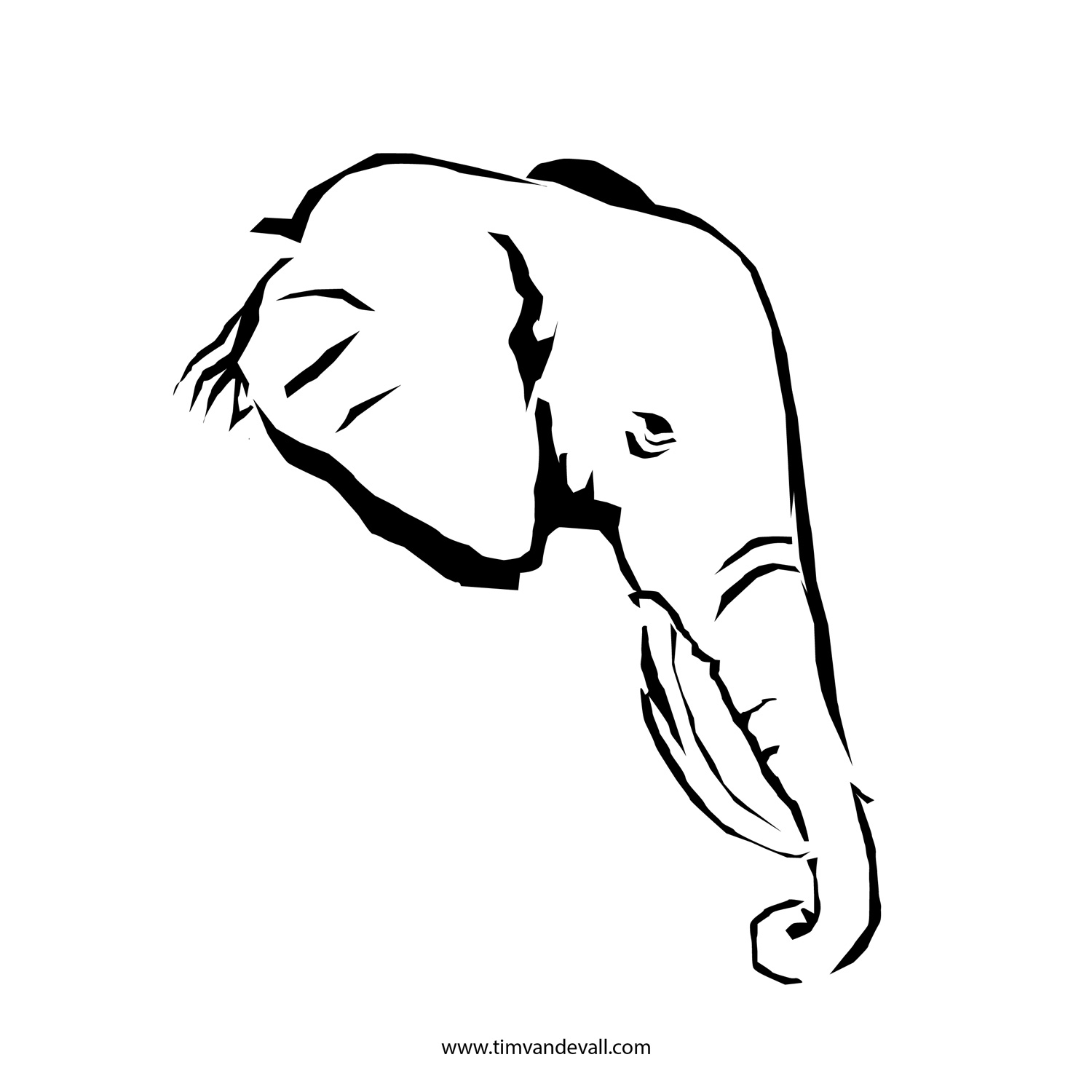 Free Elephant Stencil, Download Free Clip Art, Free Clip Art