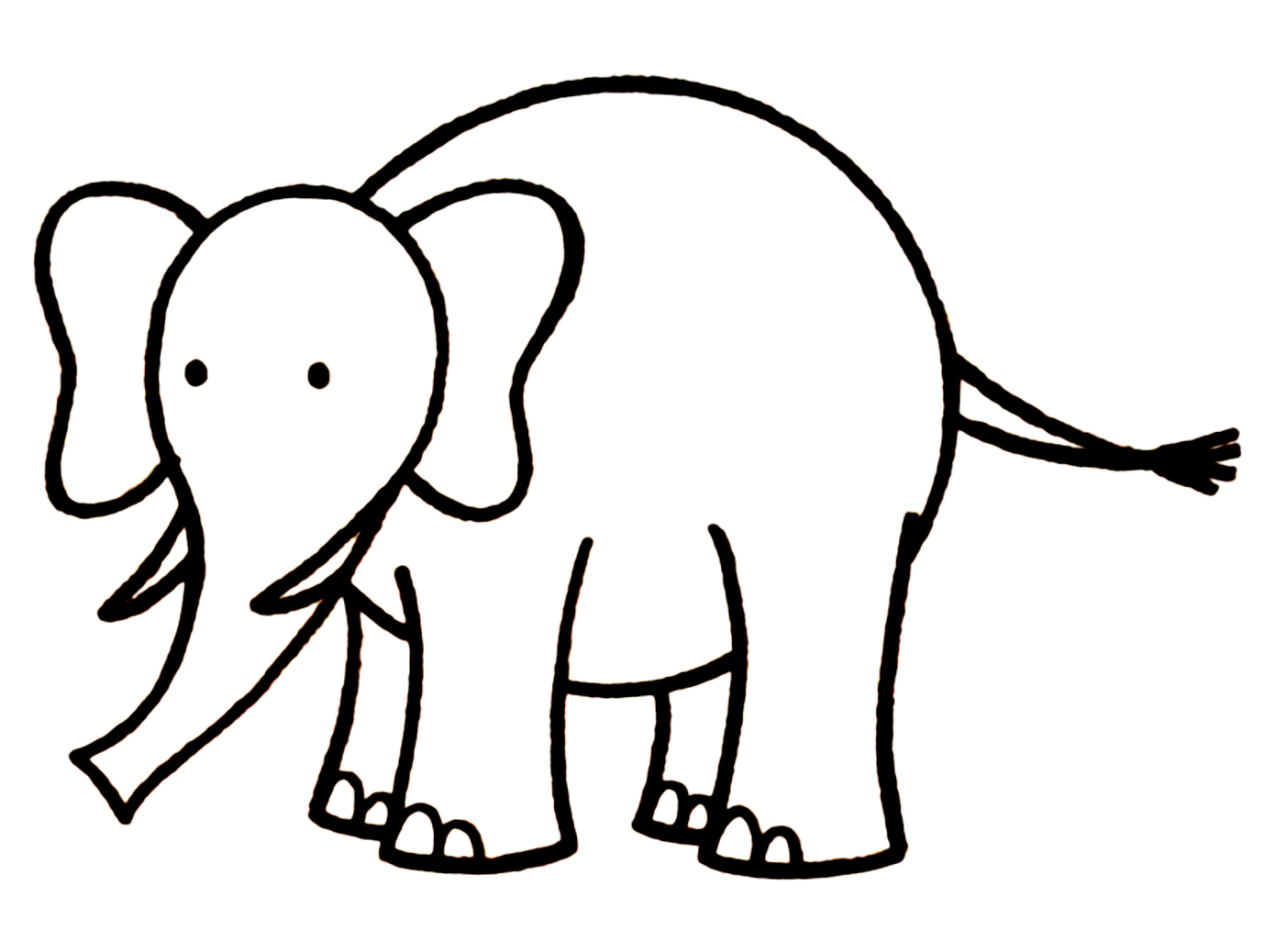 Free elephant drawings.