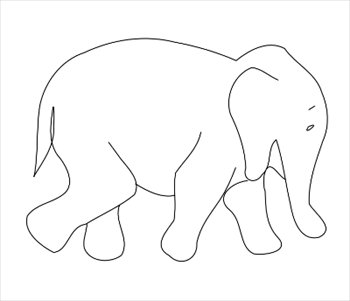 Free Elephant Outline, Download Free Clip Art, Free Clip Art