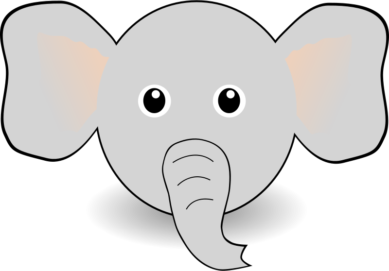 Free Elephant Head Outline, Download Free Clip Art, Free