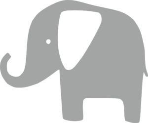 Gray elephant clip.
