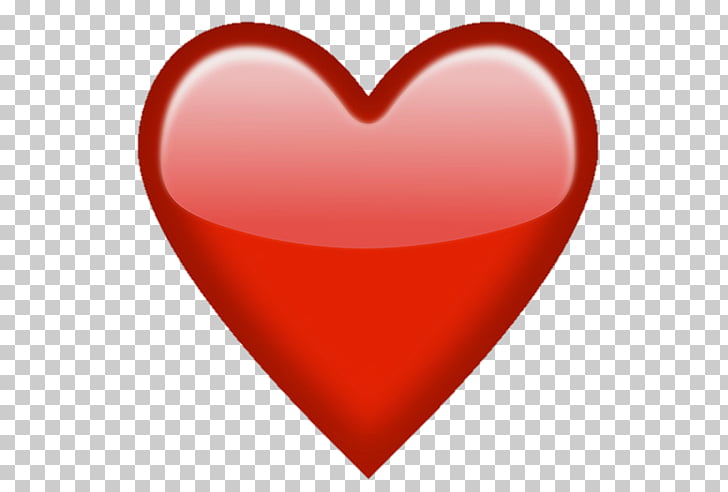 Emoji Heart Sticker Symbol , i love you, red heart PNG