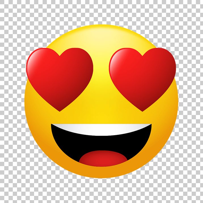 Smiling Face with Heart Eyes Emoji PNG Image Free Download