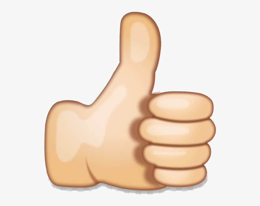 Thumbs Up Hand Emoji Clipart Point Transparent Png