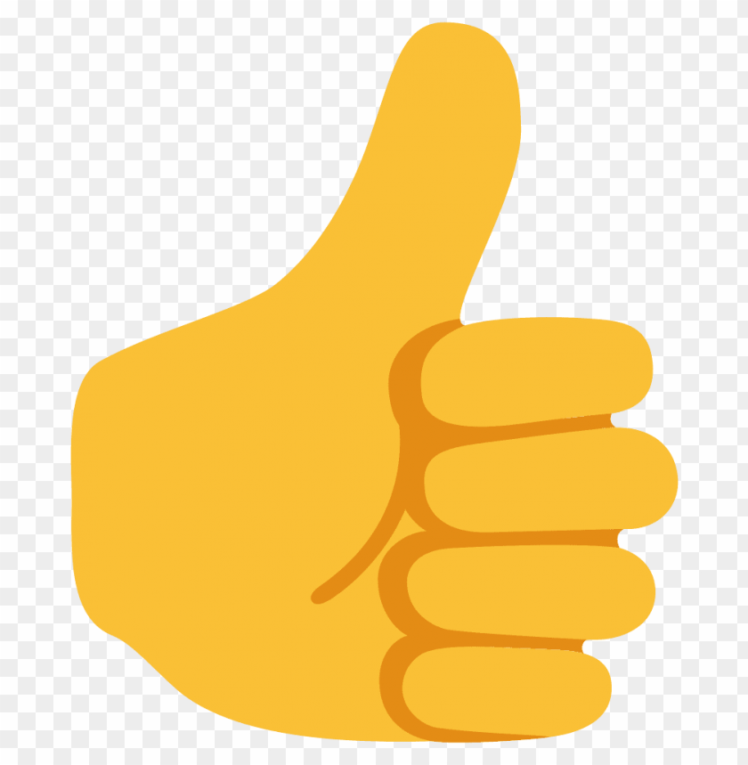 Download thumbs up emoji yellow skin clipart png photo