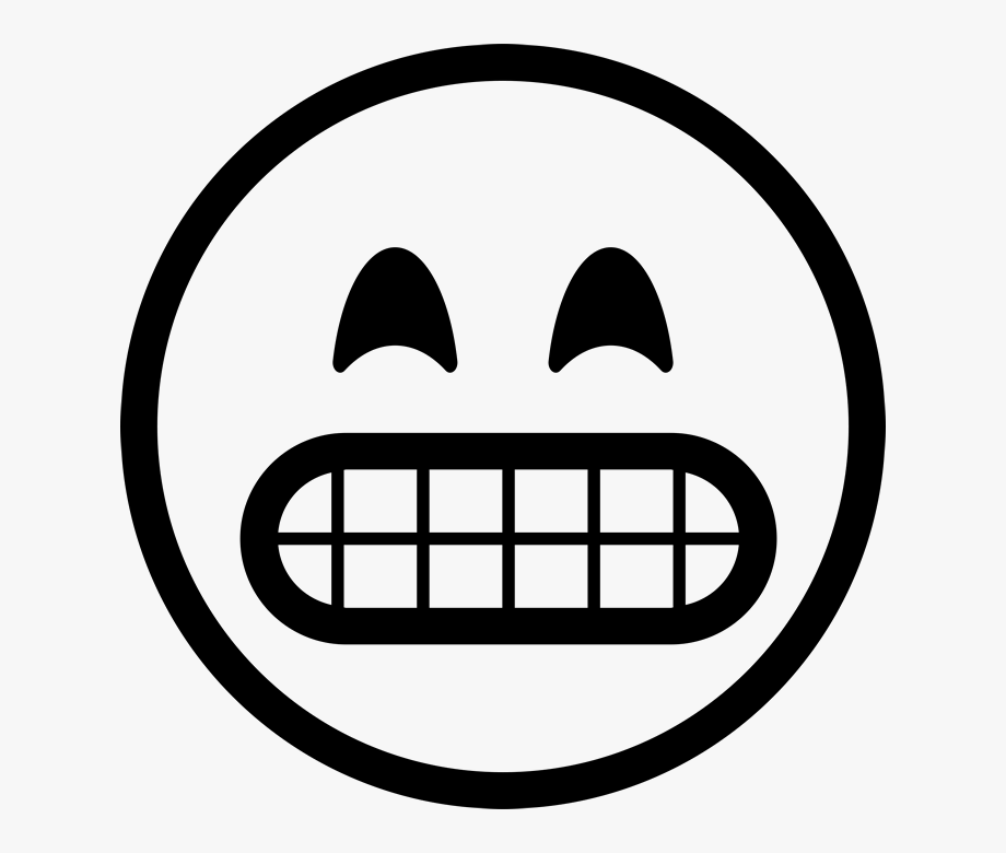 Smiley Emoji Black And White Png