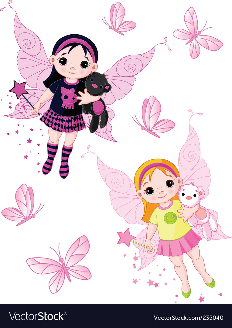 Little fairies flying.