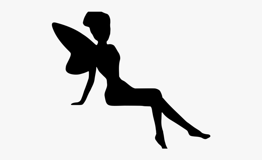 Fairy clipart silhouette.